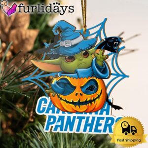 Carolina Panthers Baby Yoda Pumpkin Halloween…