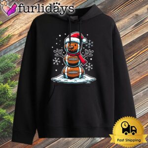 Christmas Football Snowman Holiday Sports Design…