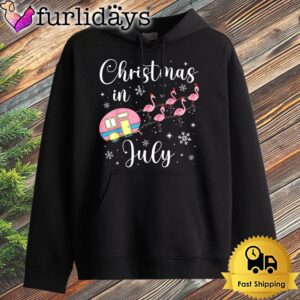 Christmas In July Flamingo Pink Funny…