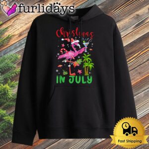 Christmas In July Flamingo Santa Summer…