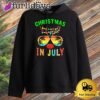 Christmas In July Funny Reindeer Beach Summer Hawaiian Xmas Hoodie