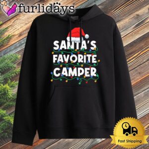 Christmas In July Santas Favorite Camper Camping Lover Funny Hoodie