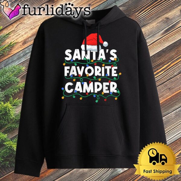 Christmas In July Santas Favorite Camper Camping Lover Funny Hoodie