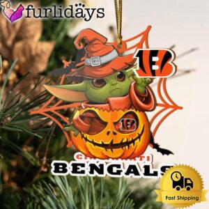 Cincinnati Bengals Baby Yoda Pumpkin Halloween…