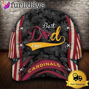 Custom NFL Arizona Cardinals Best Dad All Over Print 3D Classic Cap