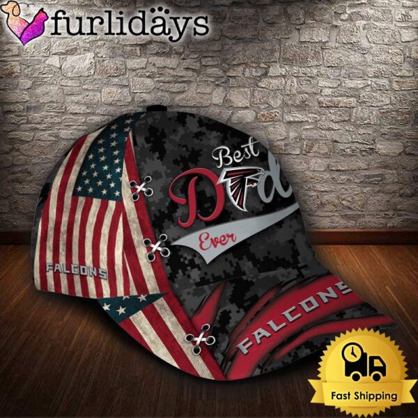 Custom NFL Atlanta Falcons Best Dad All Over Print 3D Classic Cap