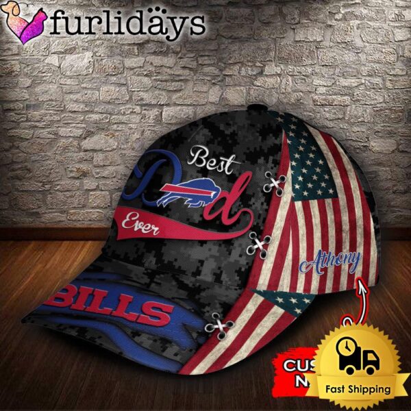 Custom NFL Buffalo Bills Best Dad Ever All Over Print 3D Classic Cap