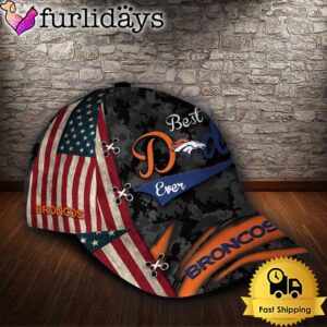 Custom NFL Denver Broncos Best Dad Camo All Over Print 3D Classic Cap