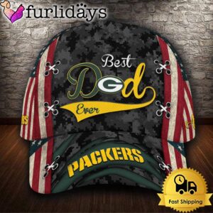 Custom NFL Green Bay Packers Best Dad Ever All Over Print 3D Classic Cap