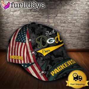 Custom NFL Green Bay Packers Best Dad Ever All Over Print 3D Classic Cap