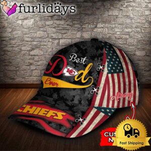 Custom NFL Kansas City Chiefs Best Dad Ever All Over Print 3D Baseball Cap