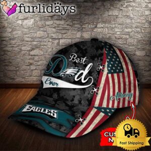 Custom NFL Philadelphia Eagles Best Dad Ever All Over Print 3D Classic Cap