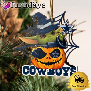 Dallas Cowboys Baby Yoda Pumpkin Halloween…