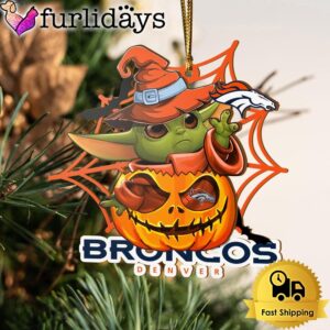 Denver Broncos Baby Yoda Pumpkin Halloween…