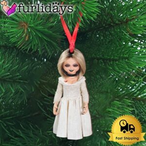 Evil Bride Doll Wooden Ornament