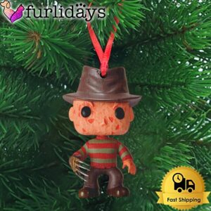 Freddy Krueger Without Mouth Wooden Ornament