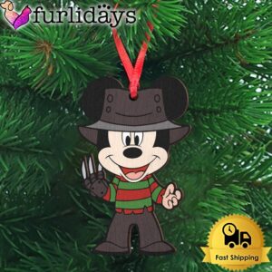 Freddy Mouse Wooden Ornament