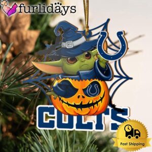 Indianapolis Colts Baby Yoda Pumpkin Halloween…