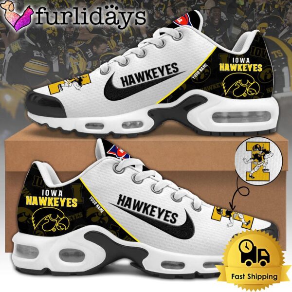 Iowa Hawkeyes Football Mascot Symbol Custom Air Max Plus Shoes