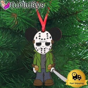 Jason Mouse Wooden Ornament