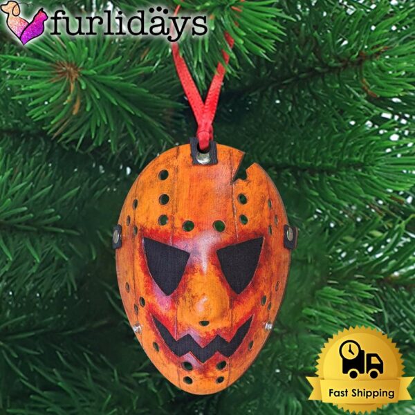 Jason Voorhees Mask Wooden Ornament 02