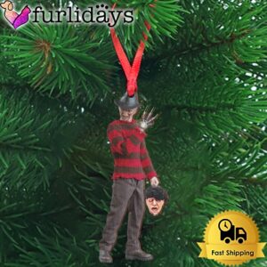 Killer Freddy Krueger Holding Head Wooden…