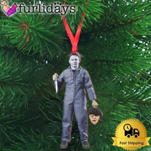 Killer MM Holding Head Wooden Ornament