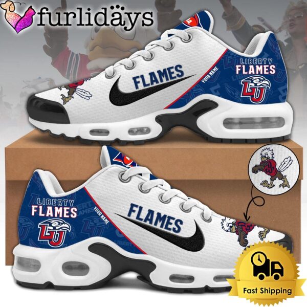 Liberty Flames Football Mascot Symbol Custom Air Max Plus Shoes