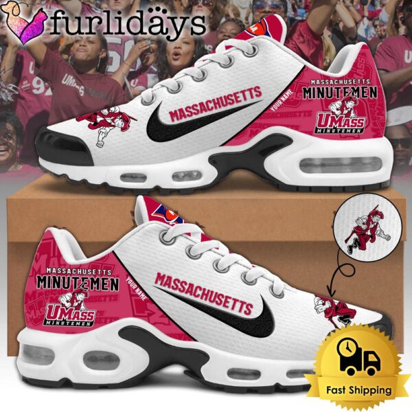 Massachusetts Minutemen Football Mascot Symbol Custom Air Max Plus Shoes