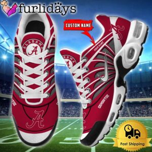 NCAA Alabama Crimson Tide Sport Football Logo Custom Air Max Plus Shoes