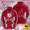 NCAA Alabama Crimson Tide Usa Football 3D Hoodie