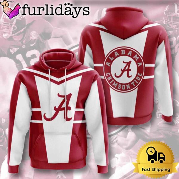 NCAA Alabama Crimson Tide Usa Logo Team 3D Hoodie