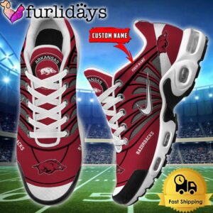 NCAA Arkansas Razorbacks Sport Football Logo Custom Air Max Plus Shoes