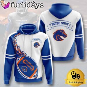 NCAA Boise State Broncos Football Logo 3D Hoodie