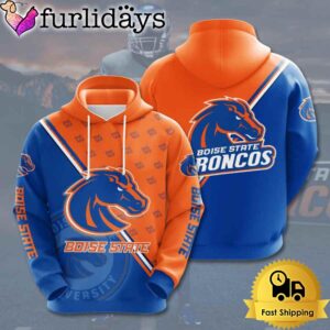 NCAA Boise State Broncos Logo Team 3D Hoodie