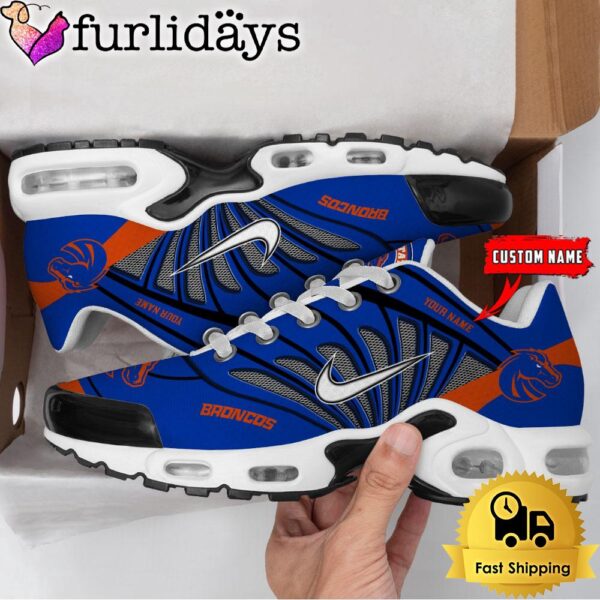 NCAA Boise State Broncos Sport Football Logo Custom Air Max Plus Shoes 1