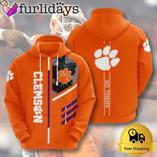 NCAA Clemson Tigers Usa Go Tigers All Over Print Hoodie