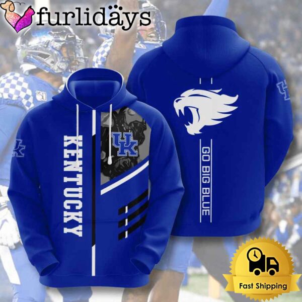 NCAA Kentucky Wildcats Usa Go Big Blue All Over Print Hoodie