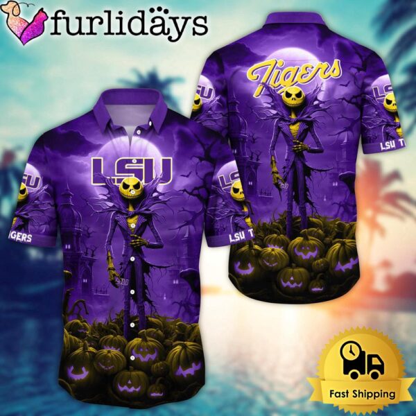 NCAA LSU TIGERS Halloween Jack Hawaiian Shirt