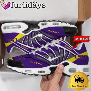 NCAA LSU Tigers Sport Football Logo Custom Air Max Plus Shoes