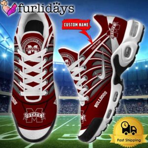 NCAA Mississippi State Bulldogs Sport Football Logo Custom Air Max Plus Shoes