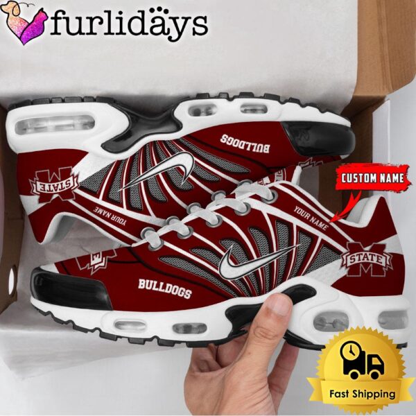 NCAA Mississippi State Bulldogs Sport Football Logo Custom Air Max Plus Shoes