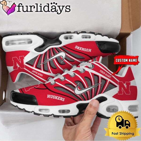 NCAA Nebraska Cornhuskers Sport Football Logo Custom Air Max Plus Shoes