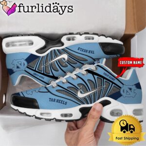 NCAA North Carolina Tar Heels Sport Football Logo Custom Air Max Plus Shoes