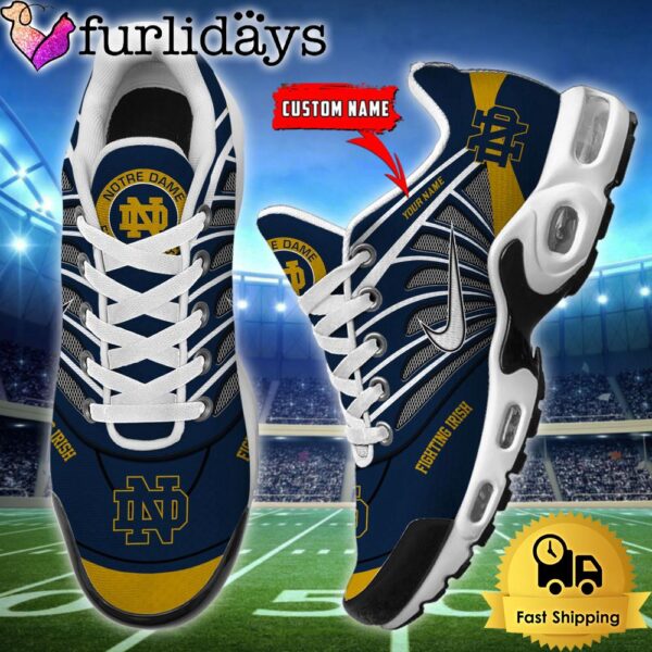 NCAA Notre Dame Fighting Irish Sport Football Logo Custom Air Max Plus Shoes