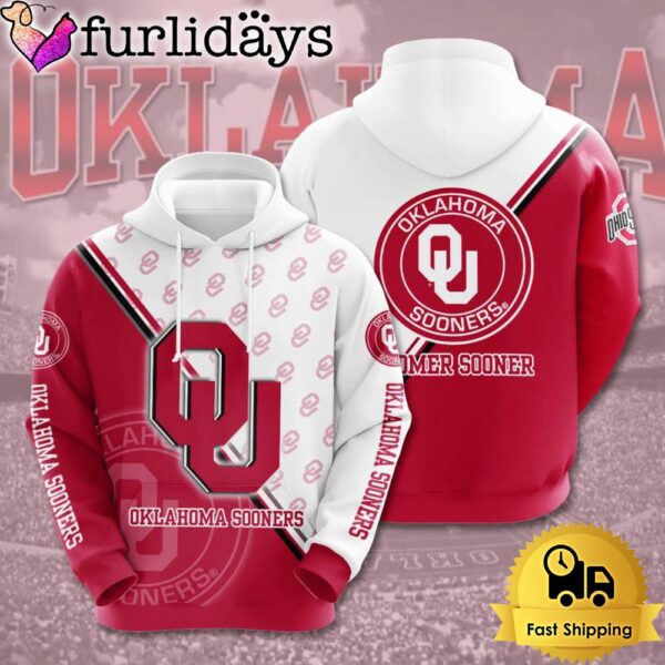 NCAA Oklahoma Sooners Football Boomer Sooner 3D Hoodie