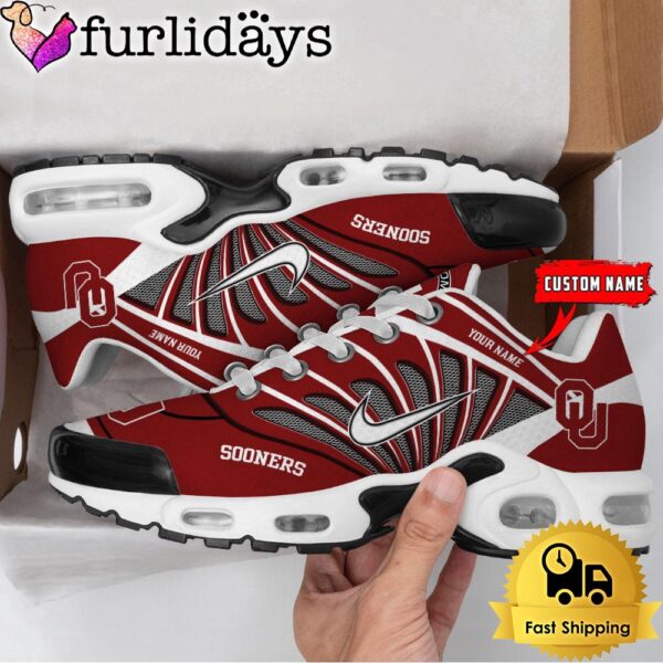 NCAA Oklahoma Sooners Sport Football Logo Custom Air Max Plus Shoes