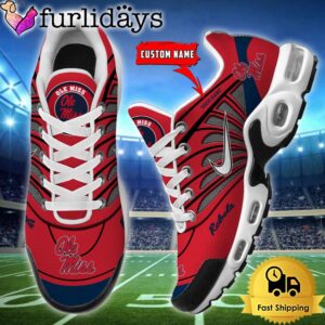 NCAA Ole Miss Rebels Sport Football Logo Custom Air Max Plus Shoes