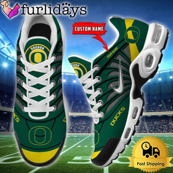 NCAA Oregon Ducks Sport Football Logo Custom Air Max Plus Shoes