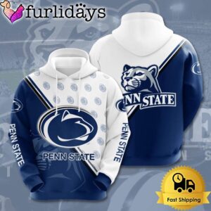 NCAA Penn State Nittany Lions Football Logo 3D Hoodie